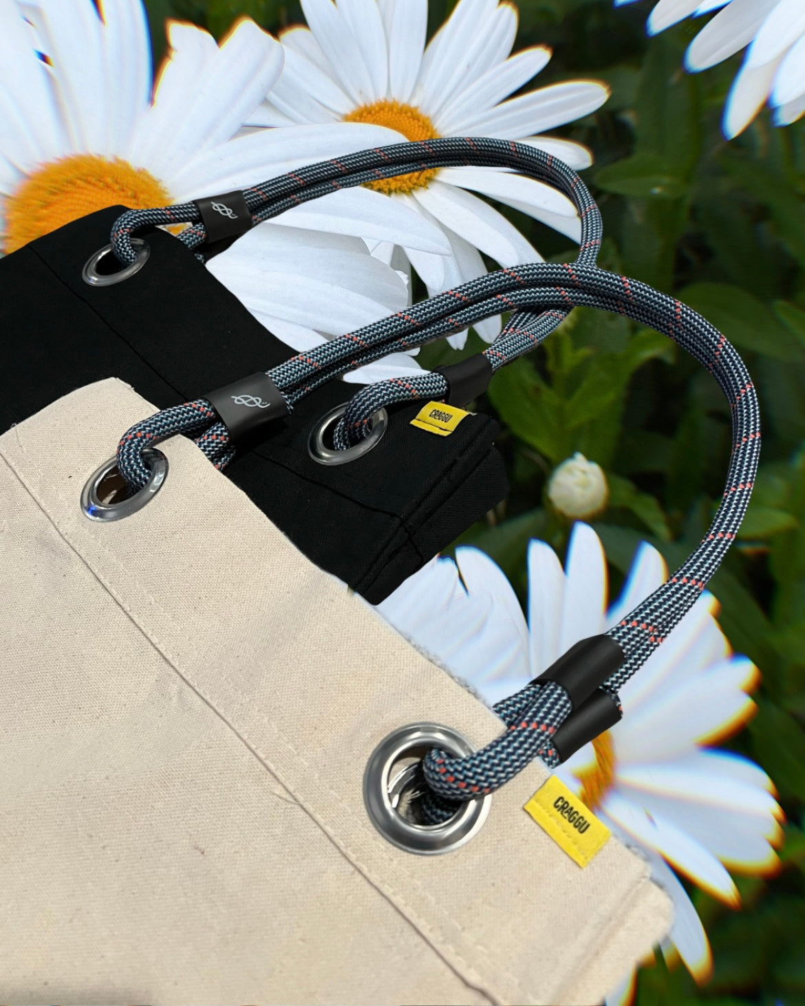Craggu Rope Tote - BELIEVE Blue