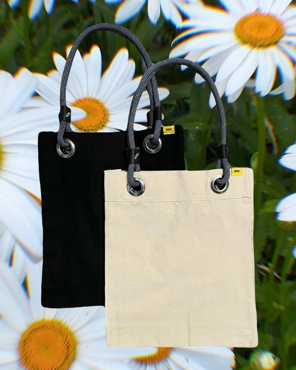 Craggu Rope Tote - BELIEVE Blue